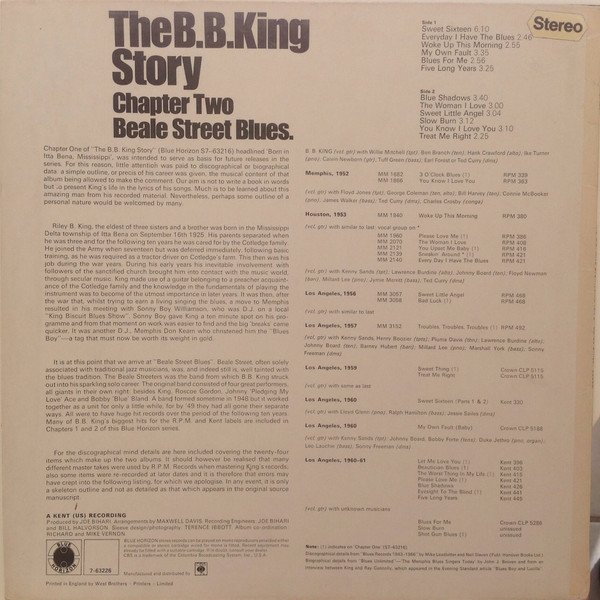 B.B. King - The B.B. King Story Chapter Two Beale Street Blues - Imagen 2