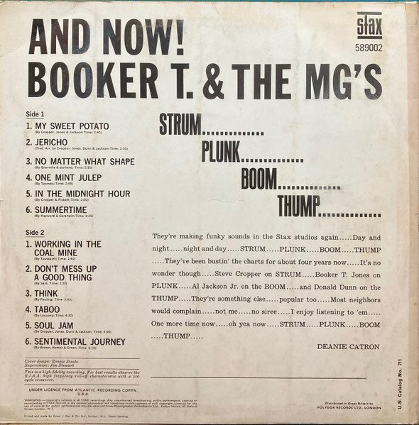 Booker T. & The MG's* - And Now! - Imagen 2