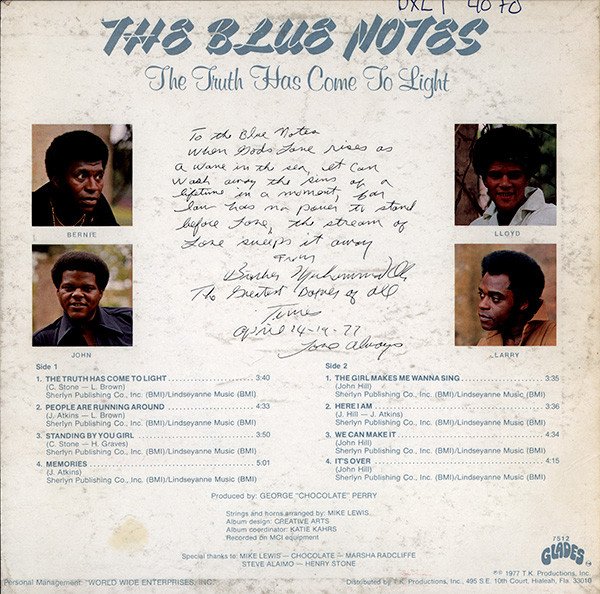 The Blue Notes - The Truth Has Come To Light - Imagen 2