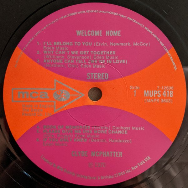 Clyde McPhatter - Welcome Home - Imagen 3