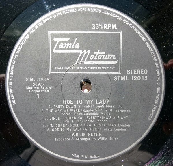 Willie Hutch - Ode To My Lady - Image 4