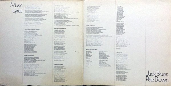 Jack Bruce - Songs For A Tailor - Image 2