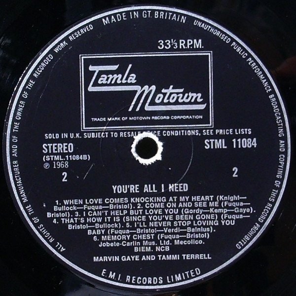 Marvin Gaye & Tammi Terrell - You're All I Need - Image 4