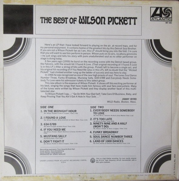 Wilson Pickett - The Best Of Wilson Pickett - Imagen 2
