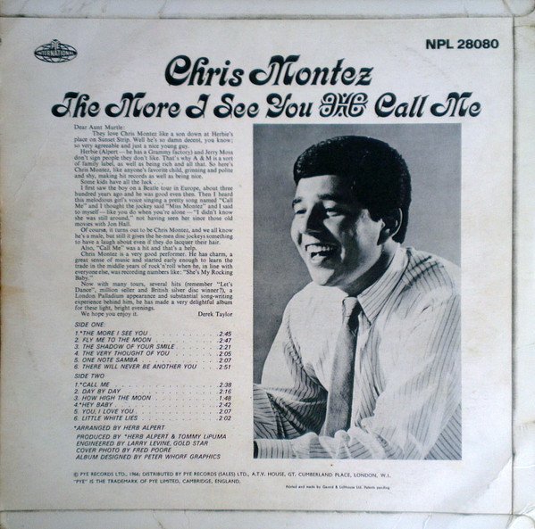 Chris Montez - The More I See You - Image 2
