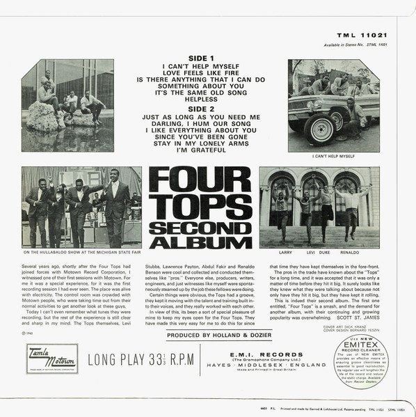 Four Tops - Second Album - Image 2