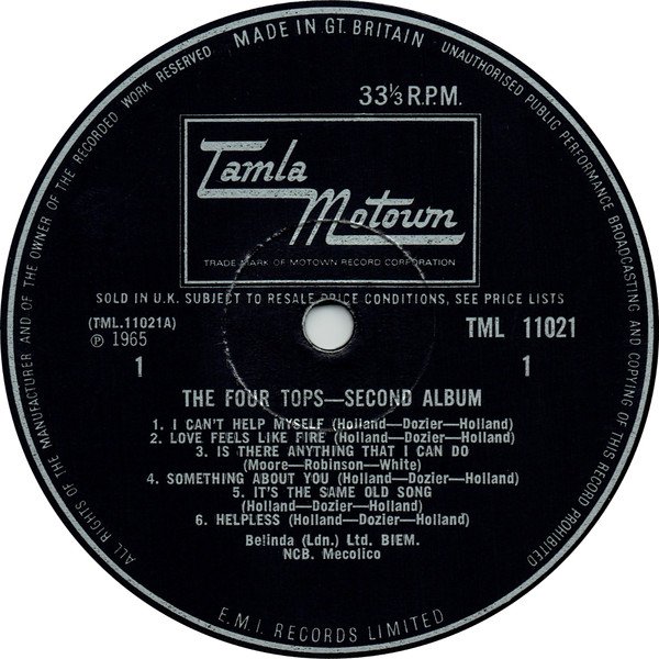 Four Tops - Second Album - Image 3