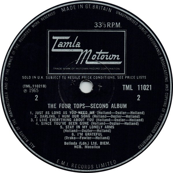 Four Tops - Second Album - Image 4