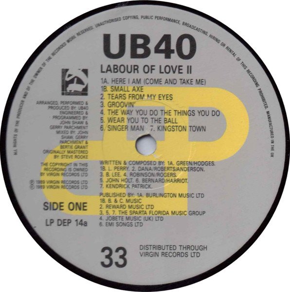 UB40 - Labour Of Love II - Image 4