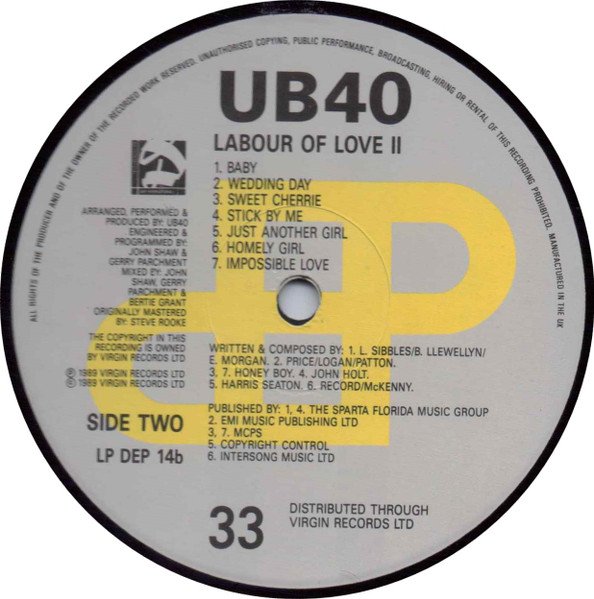 UB40 - Labour Of Love II - Image 5
