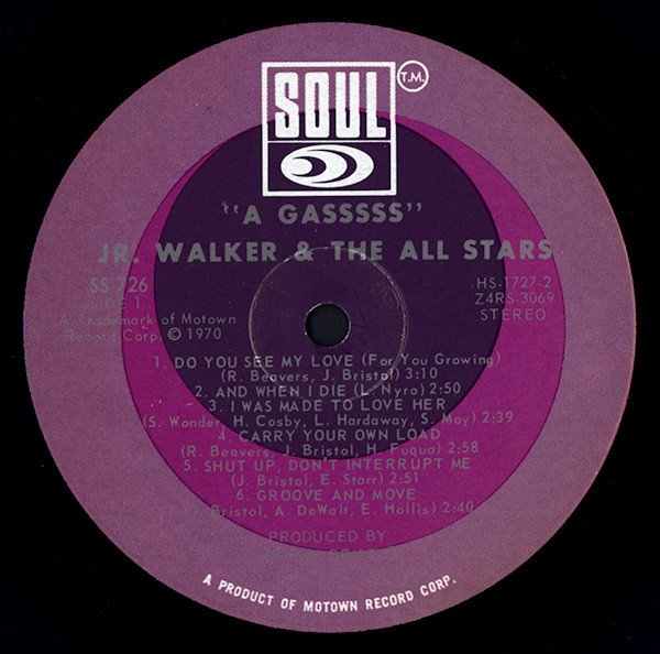 Jr. Walker & The All Stars* - A Gasssss - Imagen 3