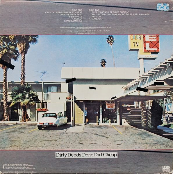AC/DC - Dirty Deeds Done Dirt Cheap - Imagen 2