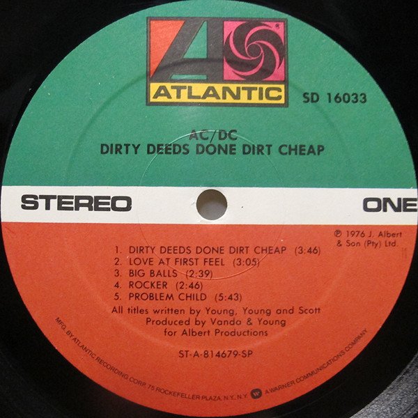 AC/DC - Dirty Deeds Done Dirt Cheap - Imagen 3