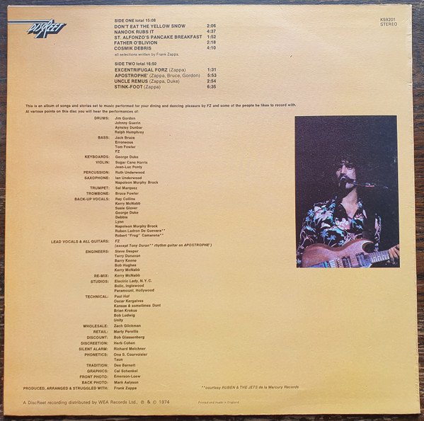 Frank Zappa - Apostrophe (') - Image 2