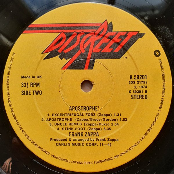 Frank Zappa - Apostrophe (') - Image 5