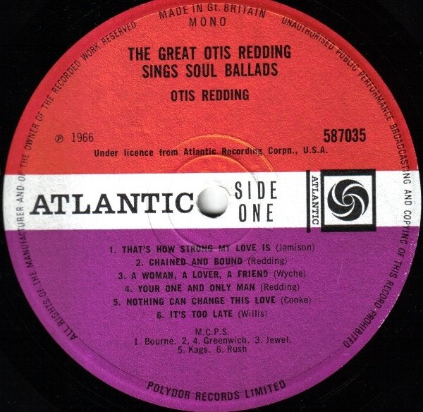 Otis Redding - The Great Otis Redding Sings Soul Ballads - Image 3