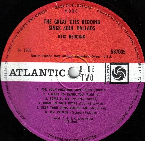 Otis Redding - The Great Otis Redding Sings Soul Ballads - Image 4
