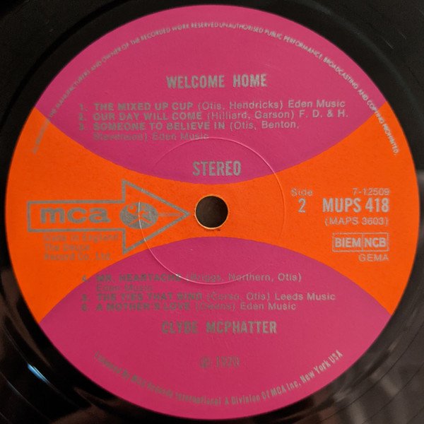 Clyde McPhatter - Welcome Home - Image 4