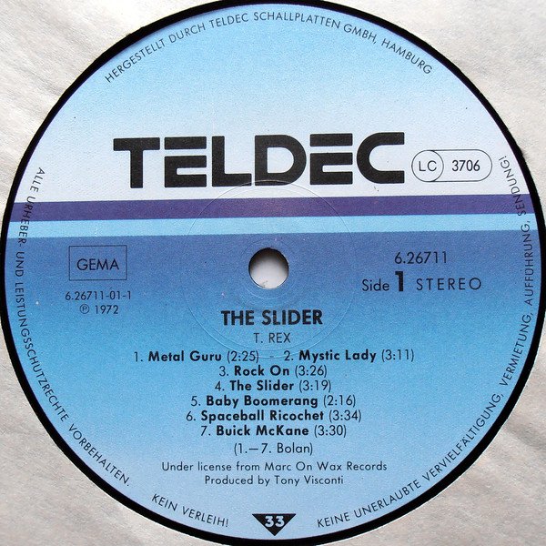 T. Rex - The Slider - Image 3