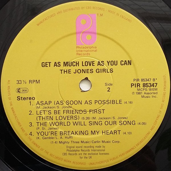 The Jones Girls - Get As Much Love As You Can - Image 4