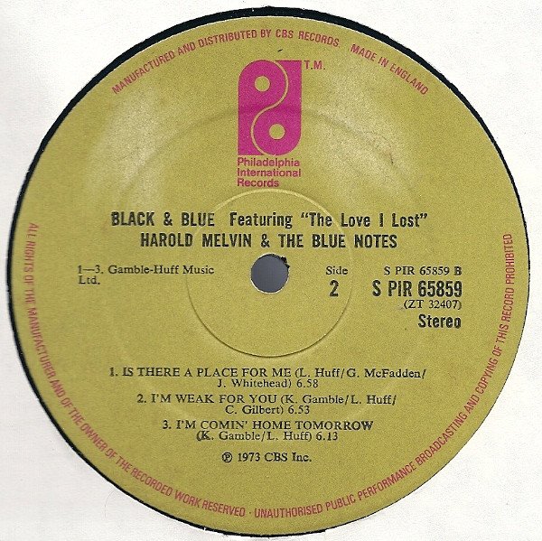 Harold Melvin & The Blue Notes* - Black & Blue - Image 4