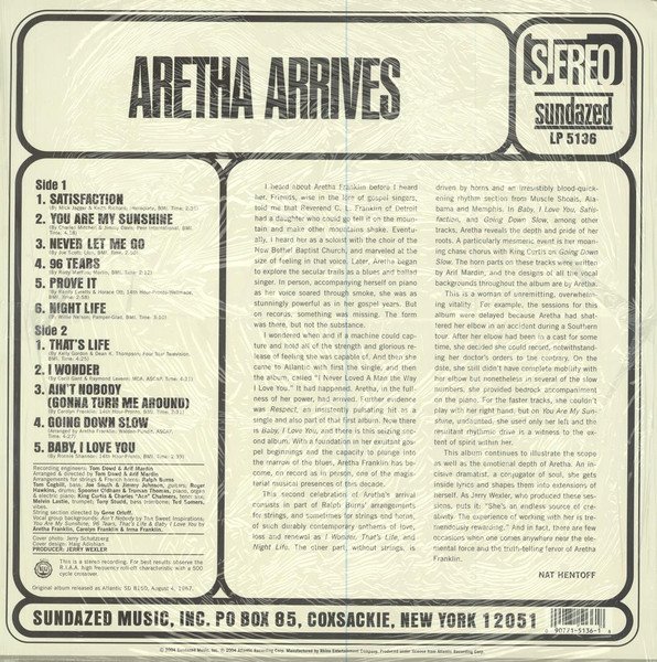 Aretha Franklin - Aretha Arrives - Image 2