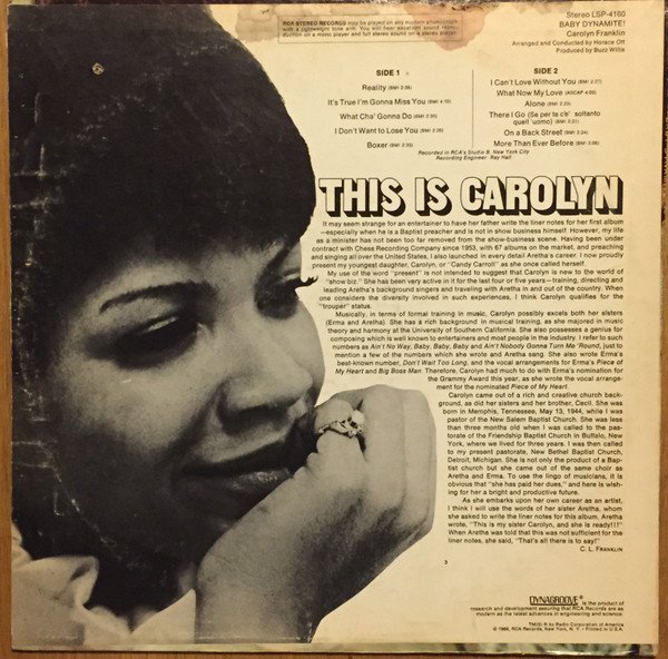 Carolyn Franklin - Baby Dynamite! - Image 2