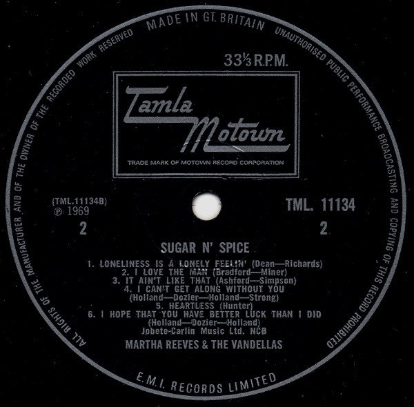 Martha Reeves & The Vandellas - Sugar n' Spice - Imagen 4