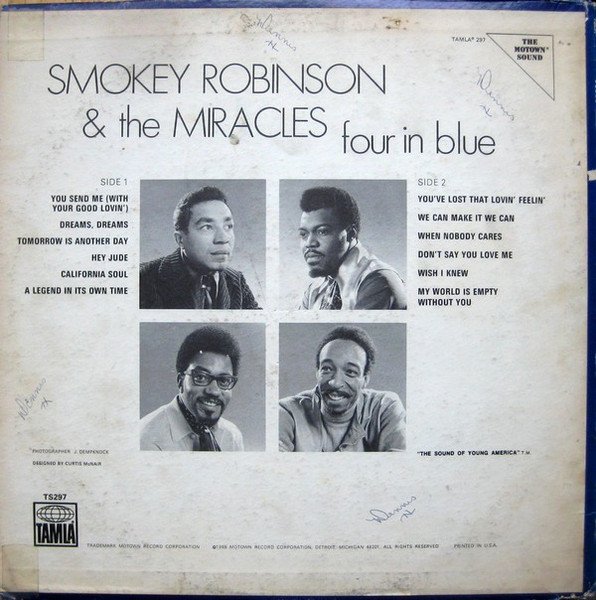 Smokey Robinson And The Miracles* - Four In Blue - Imagen 2