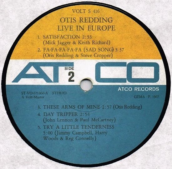 Otis Redding - Otis Redding Live In Europe - Image 4