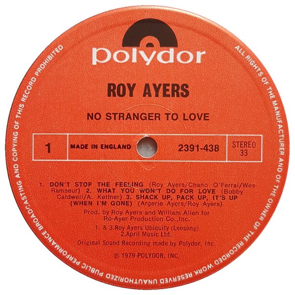 Roy Ayers - No Stranger To Love - Image 3