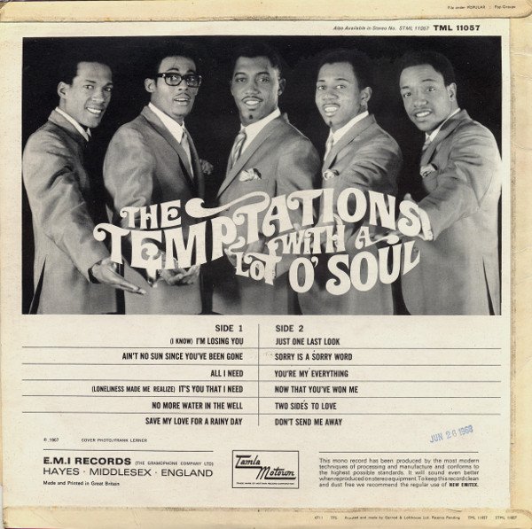 The Temptations - The Temptations With A Lot O' Soul - Imagen 2