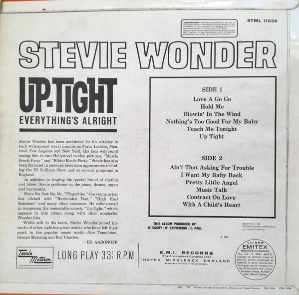 Stevie Wonder - Up-Tight: Everything's Alright - Imagen 2
