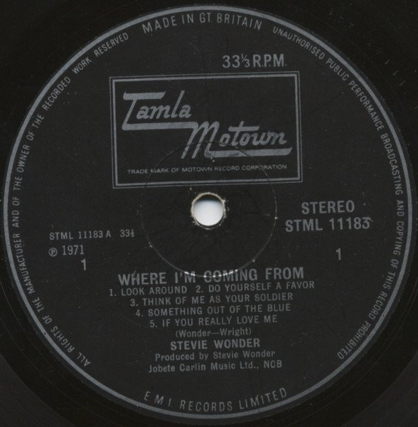 Stevie Wonder - Where I'm Coming From - Imagen 3