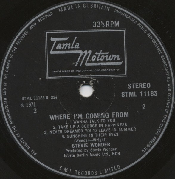 Stevie Wonder - Where I'm Coming From - Imagen 4