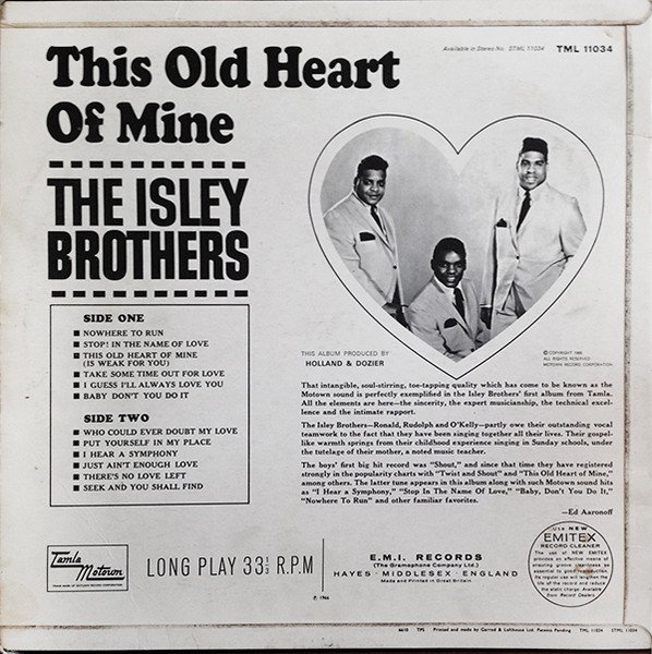The Isley Brothers - This Old Heart Of Mine - Imagen 2