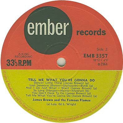 James Brown & The Famous Flames - Tell Me What You're Gonna Do - Image 4