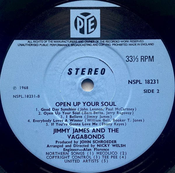 Jimmy James & The Vagabonds - Open Up Your Soul - Image 4