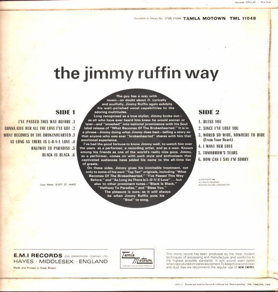 Jimmy Ruffin - The Jimmy Ruffin Way - Imagen 2