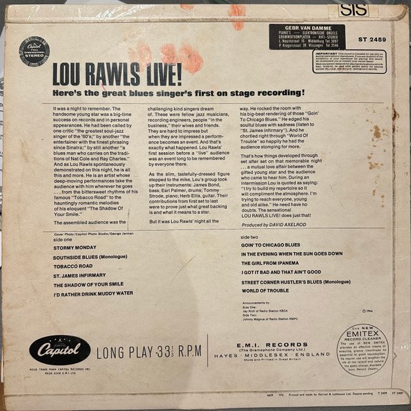 Lou Rawls - Live! - Imagen 2