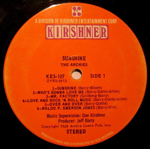 The Archies - Sunshine - Image 3