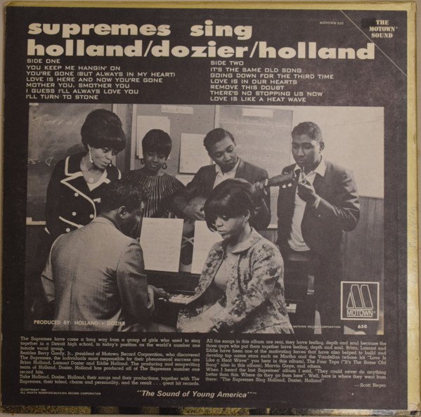 The Supremes - Supremes Sing Holland▪Dozier▪Holland - Image 2