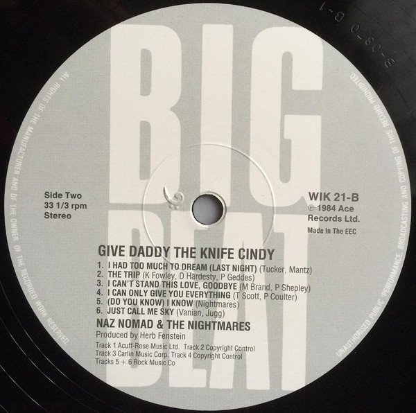 Naz Nomad & The Nightmares* - Give Daddy The Knife Cindy - Image 4
