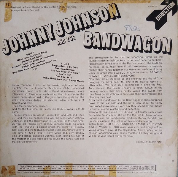 Johnny Johnson And The Bandwagon - Johnny Johnson And The Bandwagon - Image 2